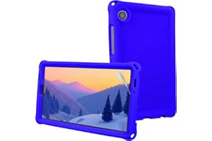 TECHGEAR Bumper Case for Samsung Galaxy Tab A11 & Tab A9 8.7" (X130/X110 Series) Rugged Shockproof Soft Silicone Kids Case with Easy Grip, Anti-Slip Protection & Screen Film [Blue]