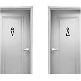 caju art &amp; decoration Modern Ahşap Erkek Kadın Wc Tuvalet Kapı Y&ouml;nlendirme Işareti