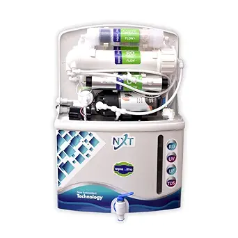 AQUAULTRA Nxt 14 stage Purification 15 Liter RO + UV + UF + MINERAL + TDS Controller Water Purifier Filter For Home Office