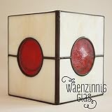 Windlicht Roter Mond,Tiffany Kerzenhalter, Zen Windlicht