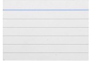 ewtshop® - Cartoncini per appunti, formato A8, a righe su entrambi i lati, 100 pezzi, 300 g/m², carte di apprendimento, biglietti per volontari, biglietti per appunti