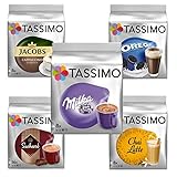  Tassimo Sweet Dreams Set: Milka Kakao, Suchard Kakao, Oreo, Chai Latte, Cappuccino, Heiße Schokolade, Milchtee, 5 Sorten T-Discs