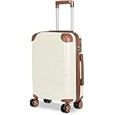 MERCURY TEXTIL- Cabin Travel Suitcase (Corner Bone) | PP Suitcase Rigid and Sturdy Polypropylene Hand Luggage Safety Lock wit