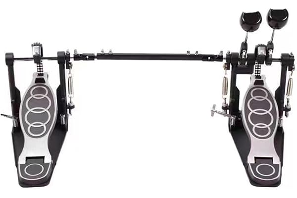 Pédale Double Grosse Caisse, Double Pédale De Tambour, Double Pédale Batterie, Coup De Pied De Tambour en Aluminium Zinc, pour Jeu De Grosse Caisse Et Batterie électronique(Pedal)