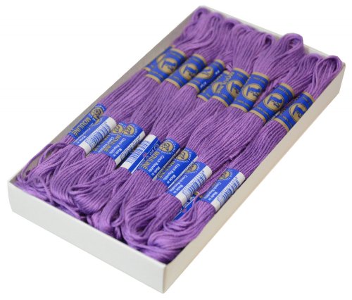 1 Docke Stickgarn / Sticktwist 100 % Baumwolle #4442 hell-violett