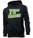 Carnaval - verkl Tallos como Rana Sudadera con capucha S - XXL) Negro negro