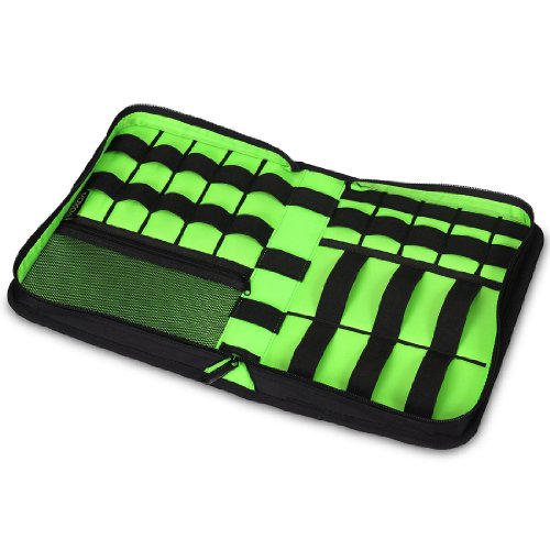 BUBM Universale Handtasche Reisetasche Organiser Tasche mit Handgriff für Elektronisches Zubehör wie Festplatte und Kabel, Groß - 3