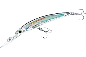 Yo-Zuri Crystal 3D Minnow Deep Diver Señuelo, F1153 C4, Plata y Negro., 5-1/4 Inches