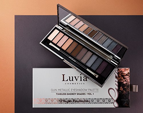 Luvia Cosmetics – Lidschatten Palette Timeless Smokey Shades – Gun Metallic Eyeshadow Palette – 12 Lidschatten in einer Palette Ideal als Geschenk für Frauen oder als Muttertag Geschenke für Frauen – Lidschatten Vegan Make Up - 7