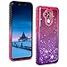 Produktbild Huawei Mate 20 Lite Glitzer Hülle, ToMoYi Gradient Handy Hülle Luxus Niedlich Flüssig Treibsand Quicksand Transparent Silikon Weich TPU Bumper mit Shinny Diamant Schutzhülle für Huawei Mate 20 Lite