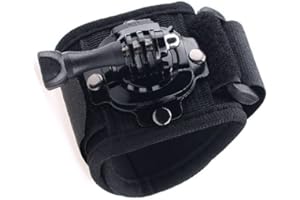 LBB＆ZQQ 1 PCS Camera Wrist Strap Mount Adjustable Hand Belt Band Holder 360 Degree Rotating Wrist Strap Bicycle Arm Strap Bracket for Gopro Accessories Hero 9/8/7/6/5/4
