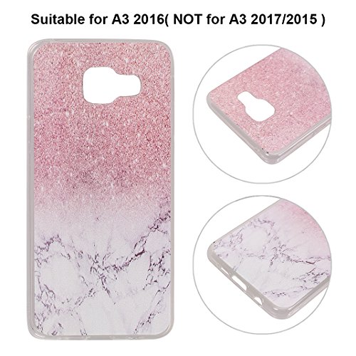 Samsung Galaxy A3 2016 A310F Hülle Silikon Transparent Weich Zurück Schutzhülle Bumper Schale Stoßstange Handyhülle Handytasche Muster HuaForCity® Weiche TPU Abdeckung Design Anti Kratz Zurück Haut Fall Samsung A3 2016 Silikon Case Transparent Soft TPU Anti-scratch Back Skin Cover for Samsung Galax A3 2016 (Achtung: Nicht für Samsung A3 2015)