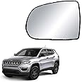 STYCARO-Side View Mirror Glass compatible with Jeep Compass Car 2017-2022 Model (LEFT PASSENGER SIDE)