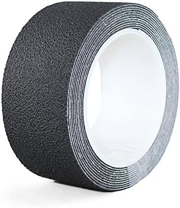NAC INDUSTRIAL Anti Slip Waterproof Grip Safety Tape Non Slip Safety Tape Self Adhesive EXTREME GRIP in all wet areas Exceeds UK EU and USA Standards Indoor Use Easy Clean 50mm x18.3m BLACK