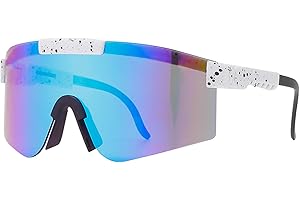 Ruikdly Lunette de Cyclisme Homme Lunette Velo Route Lunette de Vitesse Lunettes de Protection Cycling Glasses Lunettes Soleil UV400 pour Course à Pied Cyclisme Pêche Course Hommes Femmes