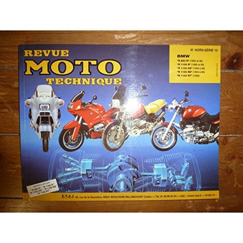 Book's Cover of RRMTHS0101 REVUE TECHNIQUE MOTO BMW R850R R1100R R1100GS R1100RS R1100RT 850cm3 et 1100cm3