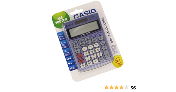 Casio MS100TER Desk Calculator : Amazon.co.uk: Stationery \u0026 Office Supplies