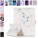 Produktbild Universal 10 Zoll Hülle mit Muster Weiß Marmor Marble, E-Mandala Etui Flip Case Leder Wallet Cover Tasche Tablet PC Universal 10 Zoll Hülle Schutz Schale Lederhülle mit Kartenfach Ständer Funktion Magnetisch Klapphülle Handytasche Ledertasche Zubehör Folio Smart Cover Lederhülle für iPad 4 3 2 1, iPad Air 2, iPad Air, iPad 2017 2018, Samsung Galaxy Tab A 9.7/ A6 10.1/ E 9.6/ 3/ 4 / S2 9.7/, Lenovo Tab 2 / 3 / 4 10 Zoll, Lenovo Tab 3 10 Plus, HUAWEI MediaPad M3 lite / T3, ACEPAD A121 A140 A96