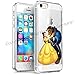 Produktbild Blitz® DISNEY Schutz Hülle Transparent TPU Cartoon Comic iPhone  Die Schöne & das Biest M1 iPhone 7 / 8