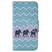 Produktbild Nancen Samsung Galaxy J5 2016 / SM-J510 (5,2 Zoll) Handy Lederhülle, Flip Case Wallet Cover with Stand Function, Folio Bookstyle Handytasche Soft Silikon Bunte Muster Tasche PU Leder Slim Shell Handyhülle.