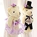 Happy Cherry Bear Curtain Tieback Decor Holder Buckle Holdback Belt Hooks Clip Clasps Toy Accessories - Purple