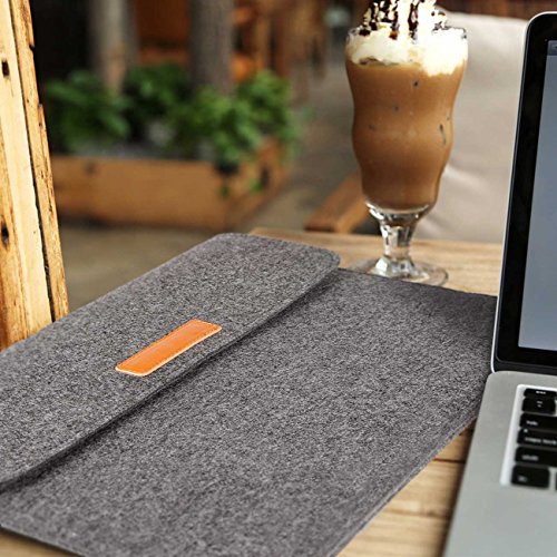 Inateck 15 4  MacBook Pro Retina Filz Sleeve H  lle Ultrabook Laptop Tasche Speziell f  r Apple MacBook Pro 15 Zoll 2012-2015 A1398 A1417  Entworfen D