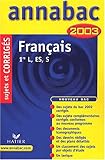 Français : 1ère L - ES - S, sujets et corrigés 2003