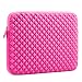 Produktbild Laptophülle | Evecase Universal Neopren Anti-Schock Laptop Schutzhülle mit Rautenmuster / Diamant-Muster Schaumpolsterung für 11.6 - 12.5 Zoll Laptops Tablets Macbooks Notebooks Chromebook - Pink