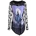 Produktbild Tanks Tops Halloween Bluse, Hexe Drucke Casual Sleeveless Workout Oansatz Tank Tees Punk Weste Gothic
