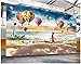 Produktbild Mznm mznmcustom Foto 3D Wand Tuch Chinesische Seide Wandbild Cloud vor Sky Creative Heißluftballon Göttin Nebel Sea Wohnzimmer 3D Print 400x280cm