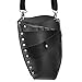 LuckyFine Salon PU Leather Hairdressing Clips Hair Cutting Combs Holster Holder Case Pouch Bag Barber Tool Black