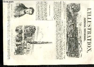 L'ILLUSTRATION JOURNAL UNIVERSEL N° 42 - Histoire de la Semaine. Portrait de M. Nothomb; Etat actuel des bâtiments de la fabrique incendiée à Jtouen; Portrait deM. Tyrrel. — Courrier de Paris. L’Âcropédestre; Foyer de la Danse, à VO-pèra.—Ouverture des...