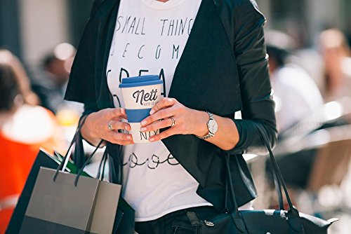 Grafik Werkstatt 60626 Bamboo-To-Go-Becher Nett kann ich auch, bringt aber nix, Bambus, beige, 9 x 9.5 x 14 cm - 4