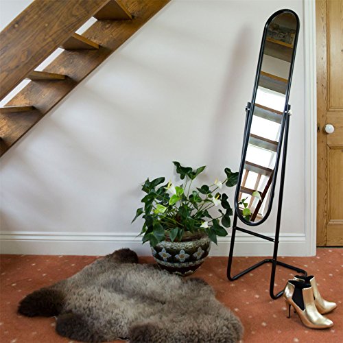 Harbour Housewares freistehender/kippbarer Ganzkörperspiegel – Schwarz - 2