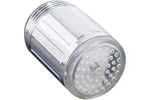 SOUIWUZI Robinet à LED, robinet à eau sensible à la température, robinet à changement de couleur pour la cuisine