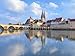Produktbild Alu-Dibond-Bild 90 x 70 cm: "Regensburg Cathedral and Stone Bridge in Regensburg, Germany", Bild auf Alu-Dibond