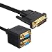 Produktbild magideal 24 + 5 DVI-I Single Link Stecker auf Dual VGA Anschlüsse Splitter Video Kabel Adapter 0,25 m/0.8ft