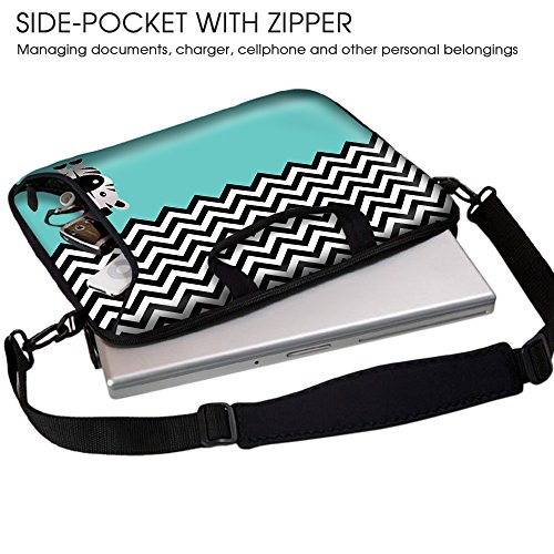 Sidorenko 15-15 6 Zoll Laptoptasche   Laptop Umh  ngetasche  Stilvolle Designer - Computer - Notebook-Schultertasche aus Neopren Schmutz- und Wasserab