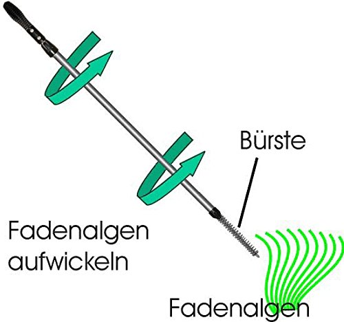 MAW Algenhexe mit integriertem Abstreifer, teleskopierbar von 140-200cm - 5