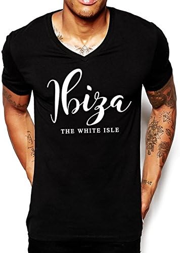 Ibiza The White Isle V Neck T Shirt - Distinkt Youth