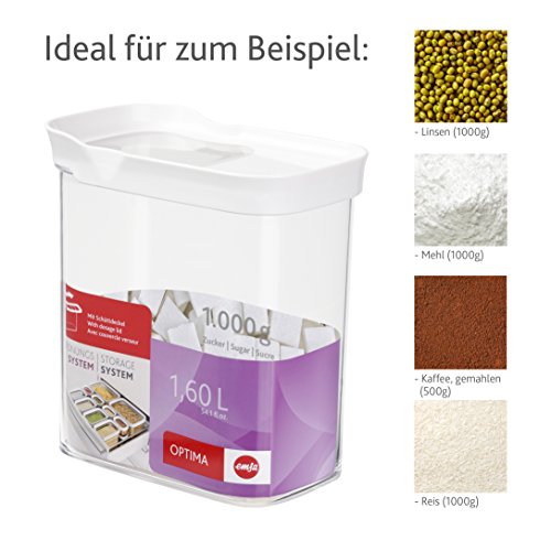 Emsa 514551 Optima Schüttdose, rechteckig, 1,60 L - 3