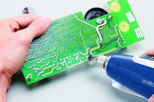 Steinel Kompakt Heißluftgebläse HL Stick, Heißluftfön mit integriertem LED-Arbeitslicht und sicherer Standfläche, 350 Watt, 400° bis 500° C, Heißluftpistole für Bastler und Modellbauer, 004019 - 11