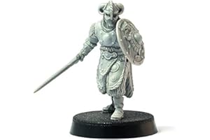 Brother Vinni Barbarian Hero, Wargame Miniature SAGA 28 mm, Resina, Grigio