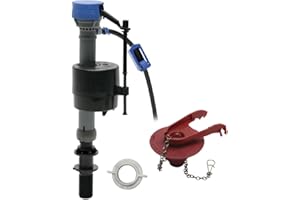 Fluidmaster 402CARHRP14 PerforMAX - Válvula de llenado de inodoro y kit de solapador