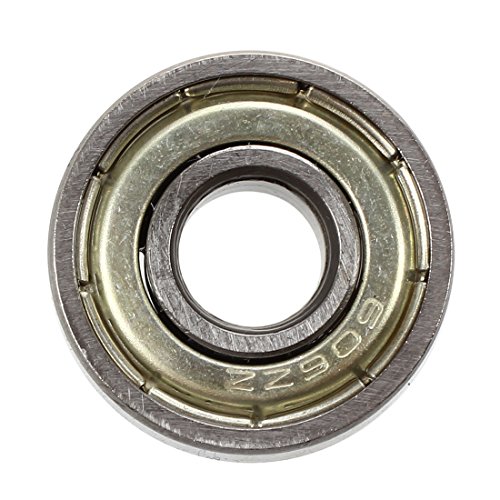TOOGOO (R) 10 Stueck 17mm x 6mm x 6mm Einreihige Shielded Rillenkugellager 606ZZ - 3