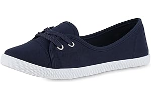 VAN HILL Damen Sportliche Ballerinas Flach Bequem Schuhe