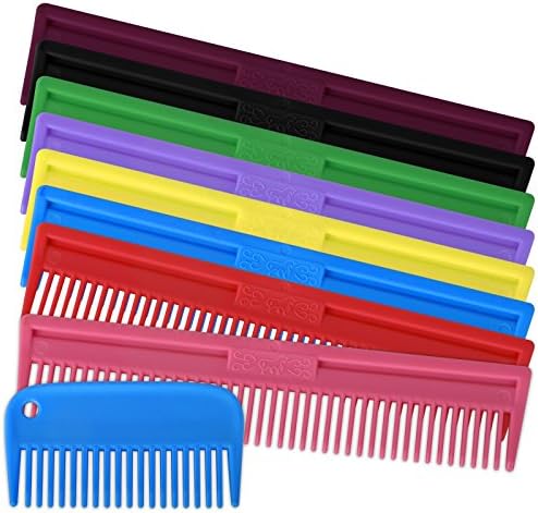 Large Burgundy Tough Plastic Mane & Tail Comb Brush for Horse & Pony Care Grooming AND Tigerbox® Antibacterial Pen!