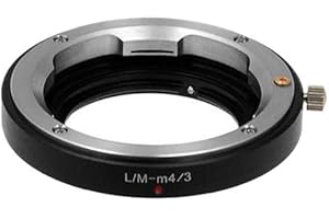 Fotodiox Adapter do montażu obiektywu, Leica M Lens to MFT Micro 4/3 (cztery trzecie) adapter do montażu kamery systemowej, do Olympus Pen E-PL1, E-P2, Panasonic Lumix DMC-G1, G2, GH2, GF1, GH1 G10,
