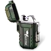 Valkyrie Waterproof Rechargeable USB Lighter Dual Arc Gas Free Plasma Electric Flameless Lighter Green