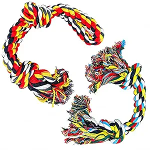 ZippyPaws Dog Toys for Large Size Breed Dogs Best for Aggressive Chewers Long Lasting & Durable Thick Size Cotton Rope Toys